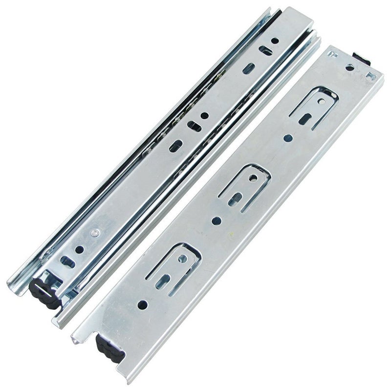 URBEST Drawer Slides 9 Inch Full Extension 3 Sections Ball Bearing Telescopic Slide Rails (9Inch) - Image 1